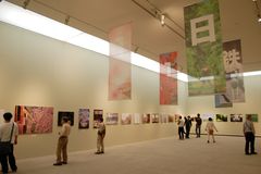 開幕した中井精也写真展=筑西市丙のしもだて美術館