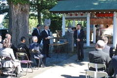 尊攘派志士を慰霊した回天神社秋季大祭=水戸市松本町