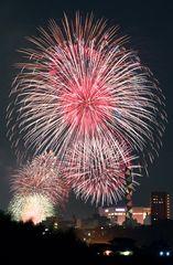 茨城新聞 千波湖彩る花火 黄門まつり開幕