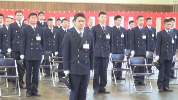 茨城新聞 消防士への第一歩 茨城町で初任科入校式