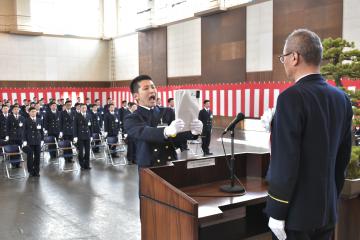 茨城新聞 学業励む 1人決意 茨城町 県立消防学校入校式