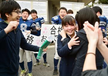 茨城新聞 1041人に喜びの春 茨城大前期合格発表
