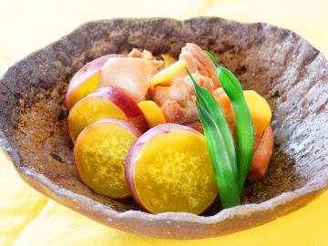 サツマ芋と鶏肉の煮物