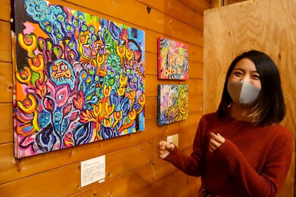 茨城新聞 生きる力を届けたい つくばの画家 飯泉さん 地元で初個展 コロナ禍で描いた19点