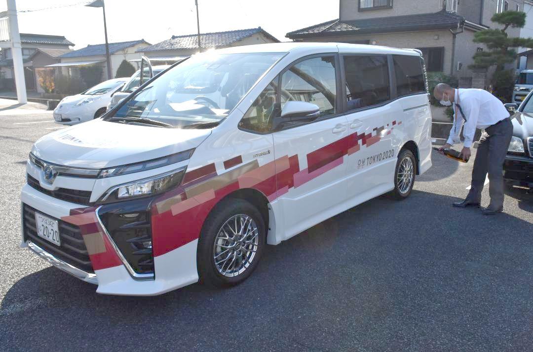 境町が公用車として購入した東京五輪大会専用車=境町役場