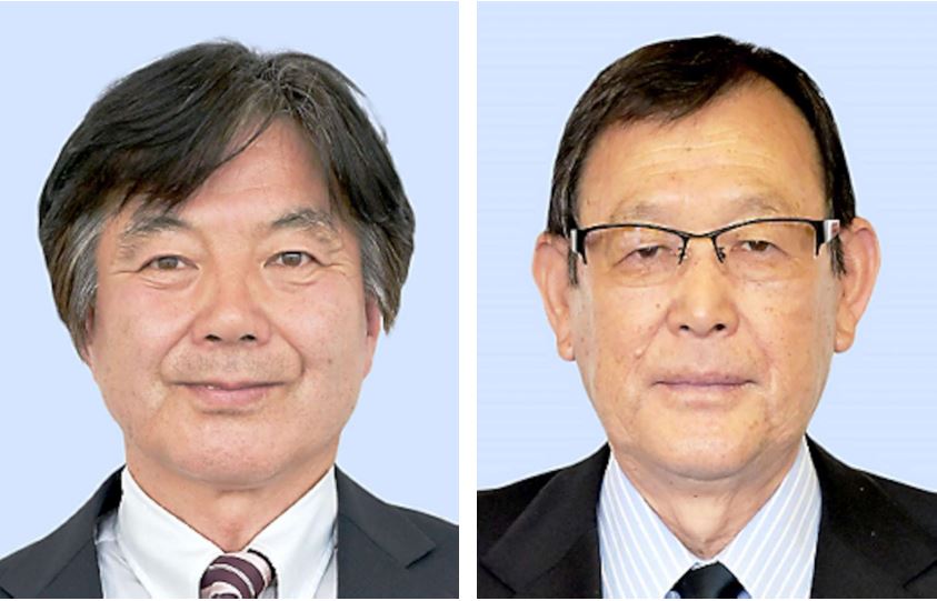 松本健一郎氏、豊田稔氏(左から届け出順)