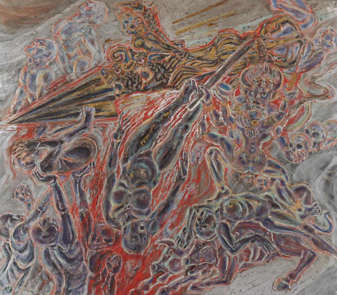 村松秀太郎「独鈷」(1990年、県近代美術館蔵)