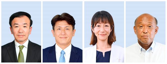 写真左から横田清泰氏、沼田和利氏、坂野美紗子氏、赤須理世自氏