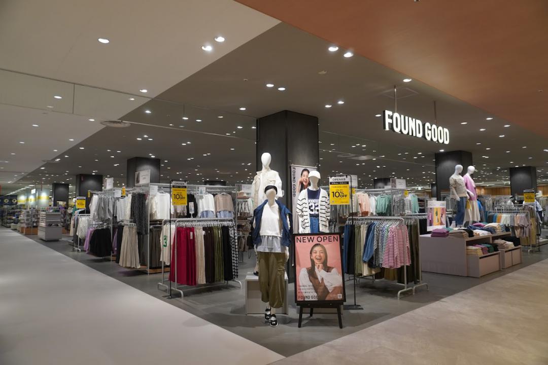 新ブランド「ファウンドグッド」の売り場を展開しているイトーヨーカドー東大和店=東京都東大和市
