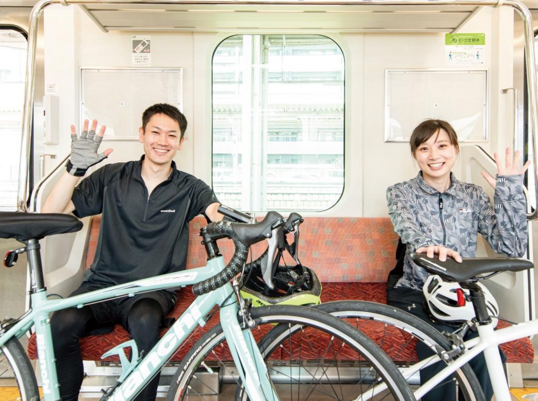 6月1日から通年実施する「常磐線サイクルトレイン」のイメージ(JR東日本水戸支社提供)
