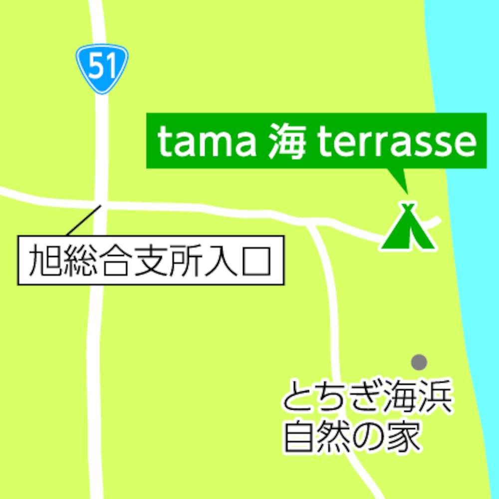 地図　ｔａｍａ海ｔｅｒｒａｓｓｅ