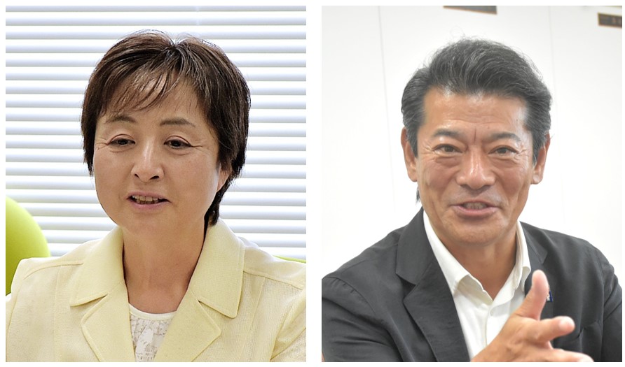 遠藤章江氏、神達岳志氏(左から)