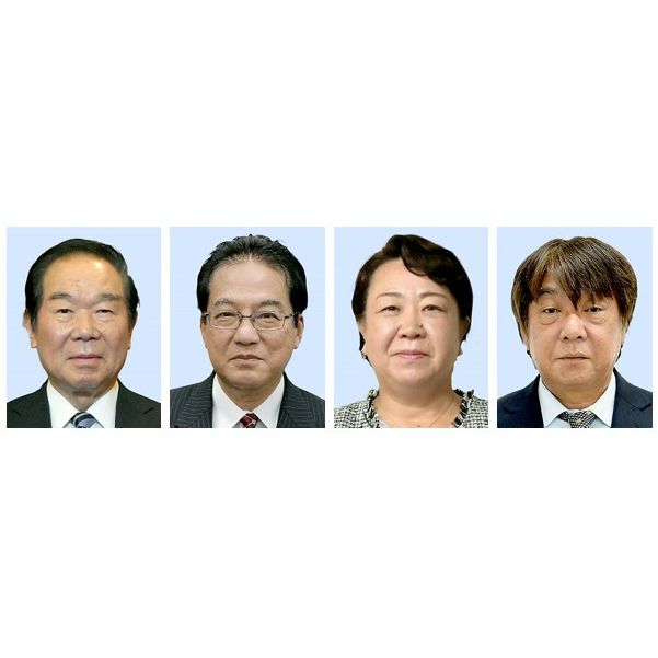 額賀福志郎氏、今村敏昭氏、川井宏子氏、大高伸一氏(左から)