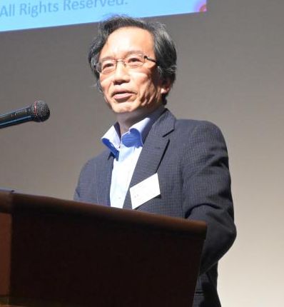 講演したレゾナックの近藤誠一研磨材料事業部長=東京都中央区
