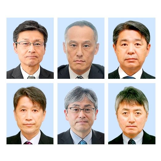 北村孔敬氏、山崎剛氏、林利家氏、矢部英雄氏、冨田悟氏、鴨川修氏(左上から時計回り)