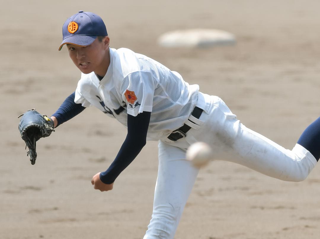太田一―水戸農　10回完投した太田一のエース・山本=ひたちなか市