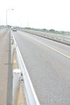 女性がひき逃げされた現場=神栖市息栖の息栖大橋