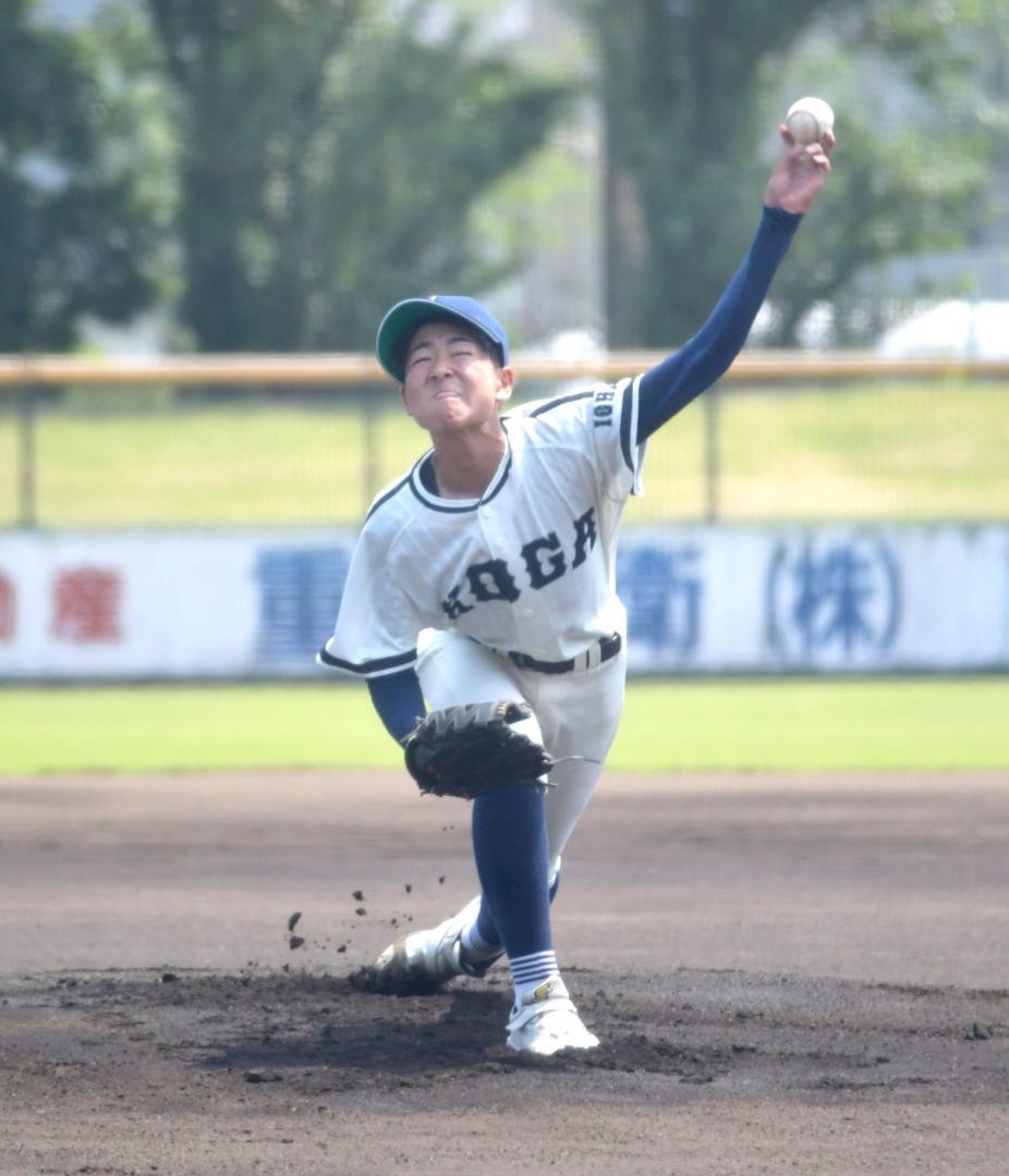 古河一―波崎 好投した古河一の洞内=ジェイコム土浦