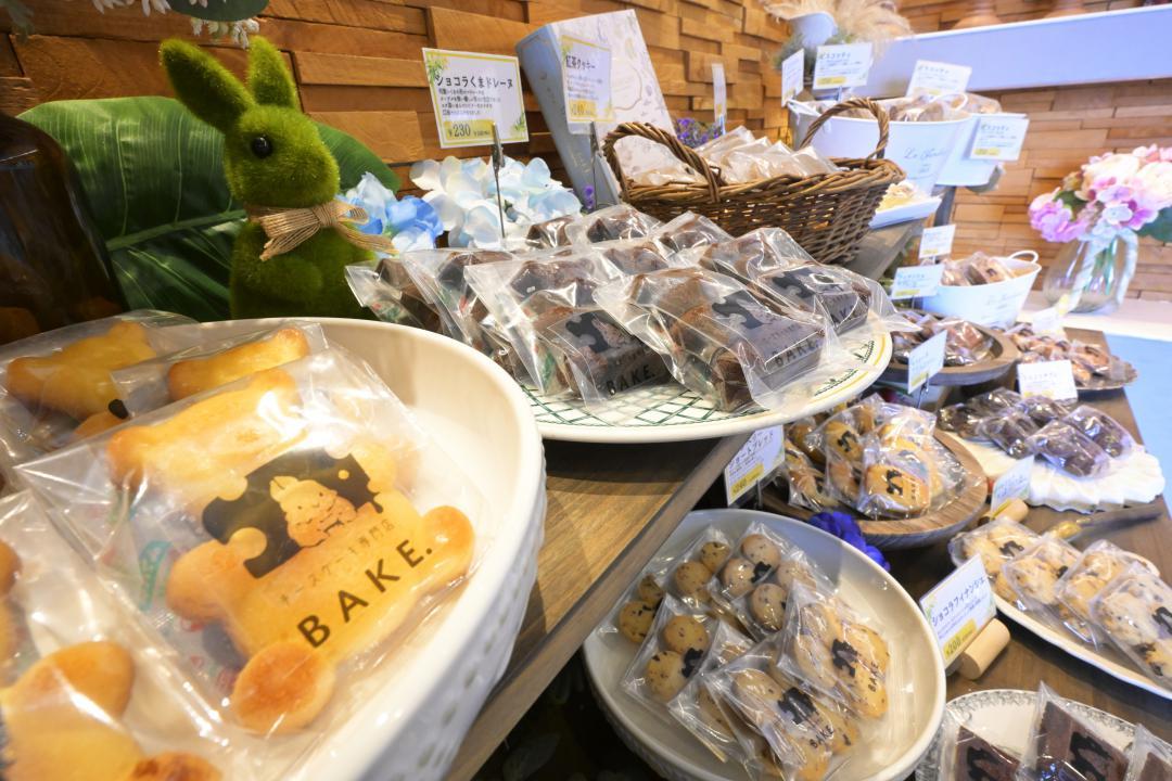 店頭に並ぶ焼き菓子は20種類以上