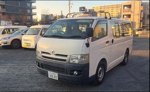 盗まれた水戸市消防局の広報車(同消防局提供)