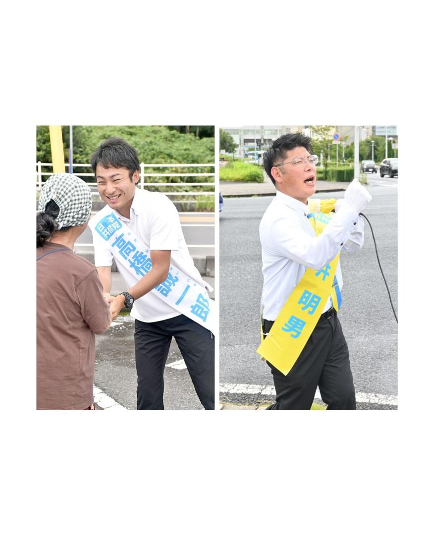 高橋誠一郎氏、酒井明男氏(左から届け出順)