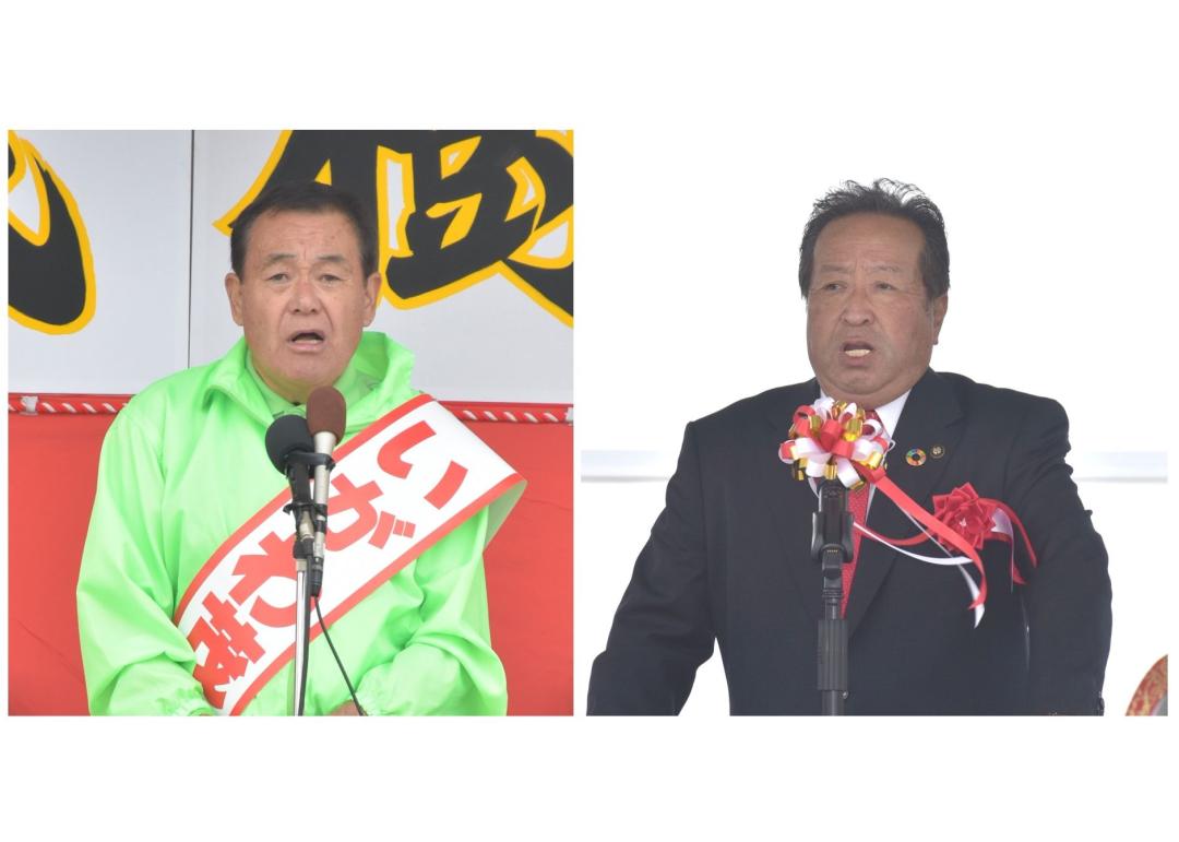 井川茂樹氏、岸田一夫氏(左から届け出順)