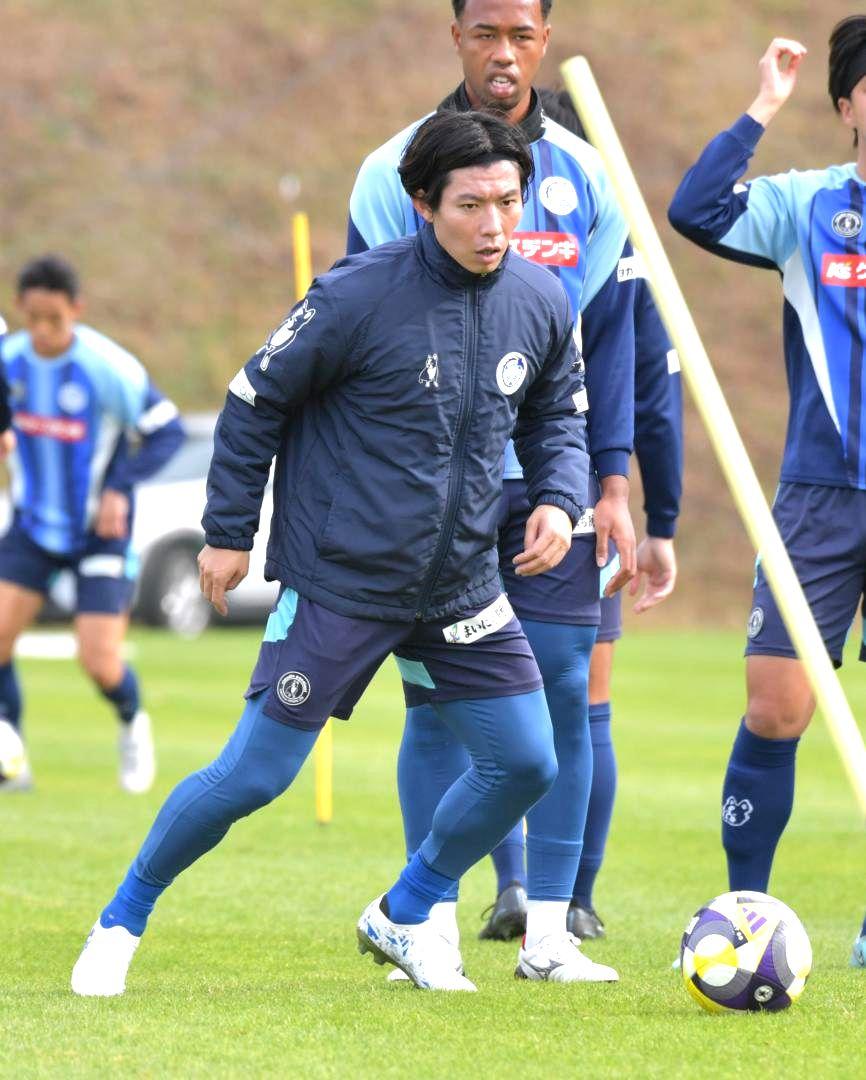 最終節大分戦での復帰を目指すJ2水戸の渡辺=アツマーレ