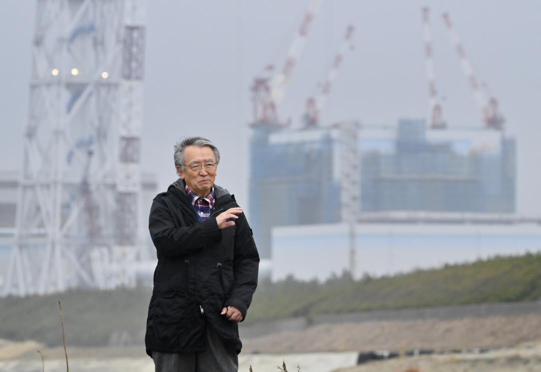 東海第2原発など茨城県の原子力行政に長年携わってきた山田広次さん。東京電力福島第1原発の事故対応を振り返る=東海村豊岡