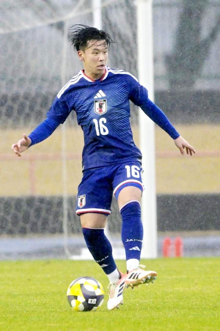 U-22日本代表のMF小倉幸成=12月24日、ケーズデンキスタジアム水戸