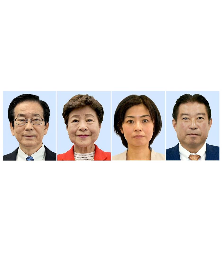 田所嘉徳氏、大内久美子氏、川端絢美氏、福島伸享氏（左から）