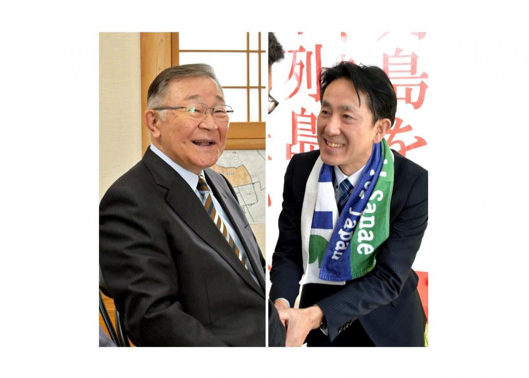 西條昌良氏、石川昭政氏（左から）
