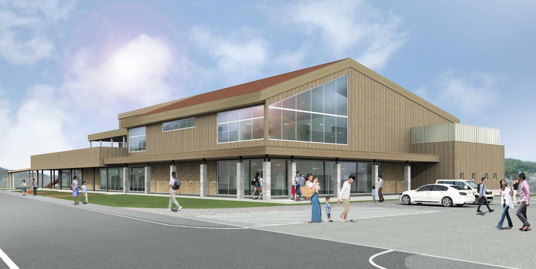 防災対応型観光交流施設のイメージ図(大子町提供)