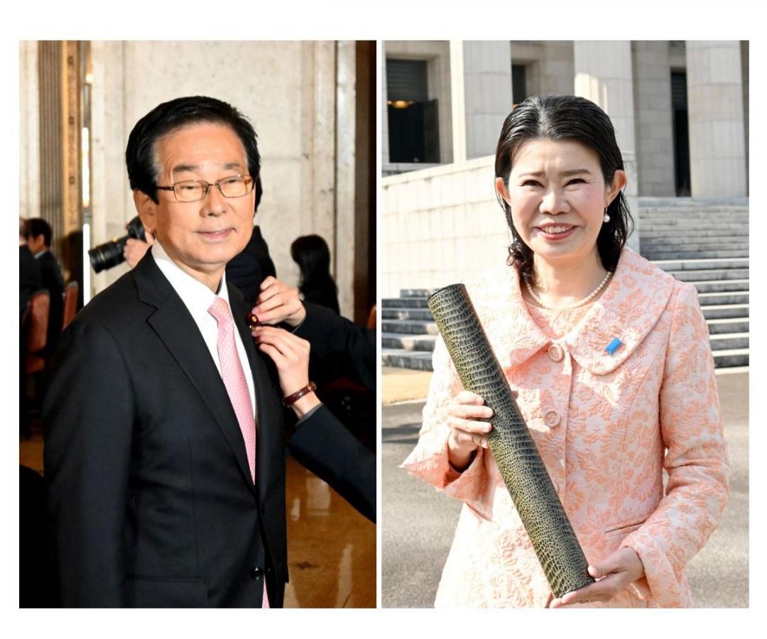 田所嘉徳氏、国光文乃氏（左から）